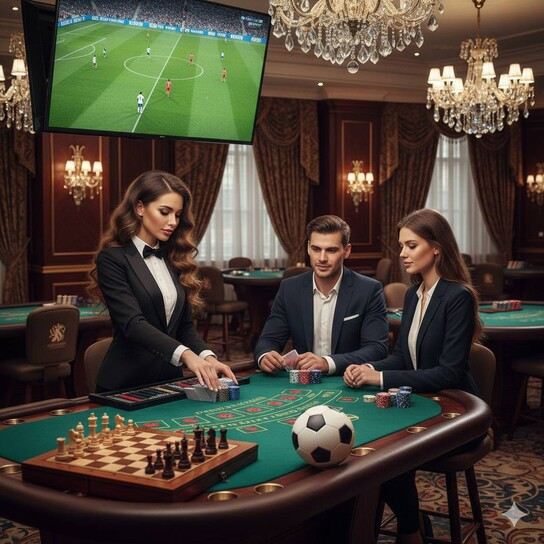 开心娱乐棋牌 · 多人竞技场景